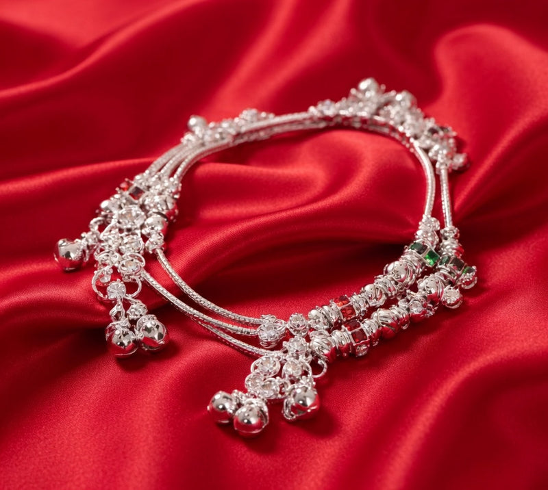 Silver Anklets Collections