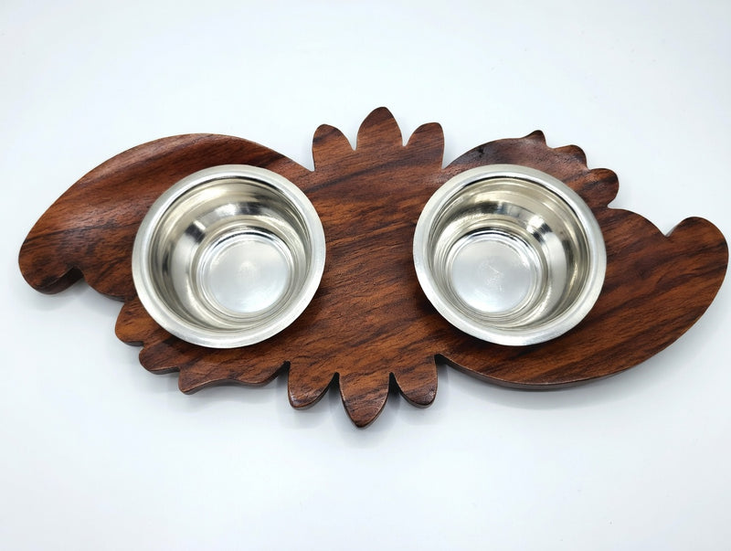 silver-Rosewood Haldii kumkum set