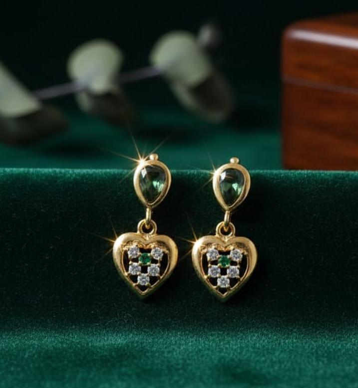 Gold plated Silver Hanging Eaarings