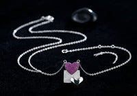 Heart pendant with silver chain
