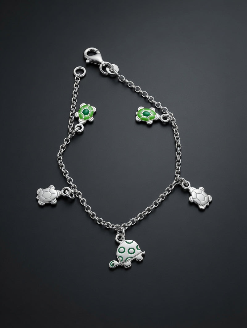 kids charm Bracelet -Tortoise