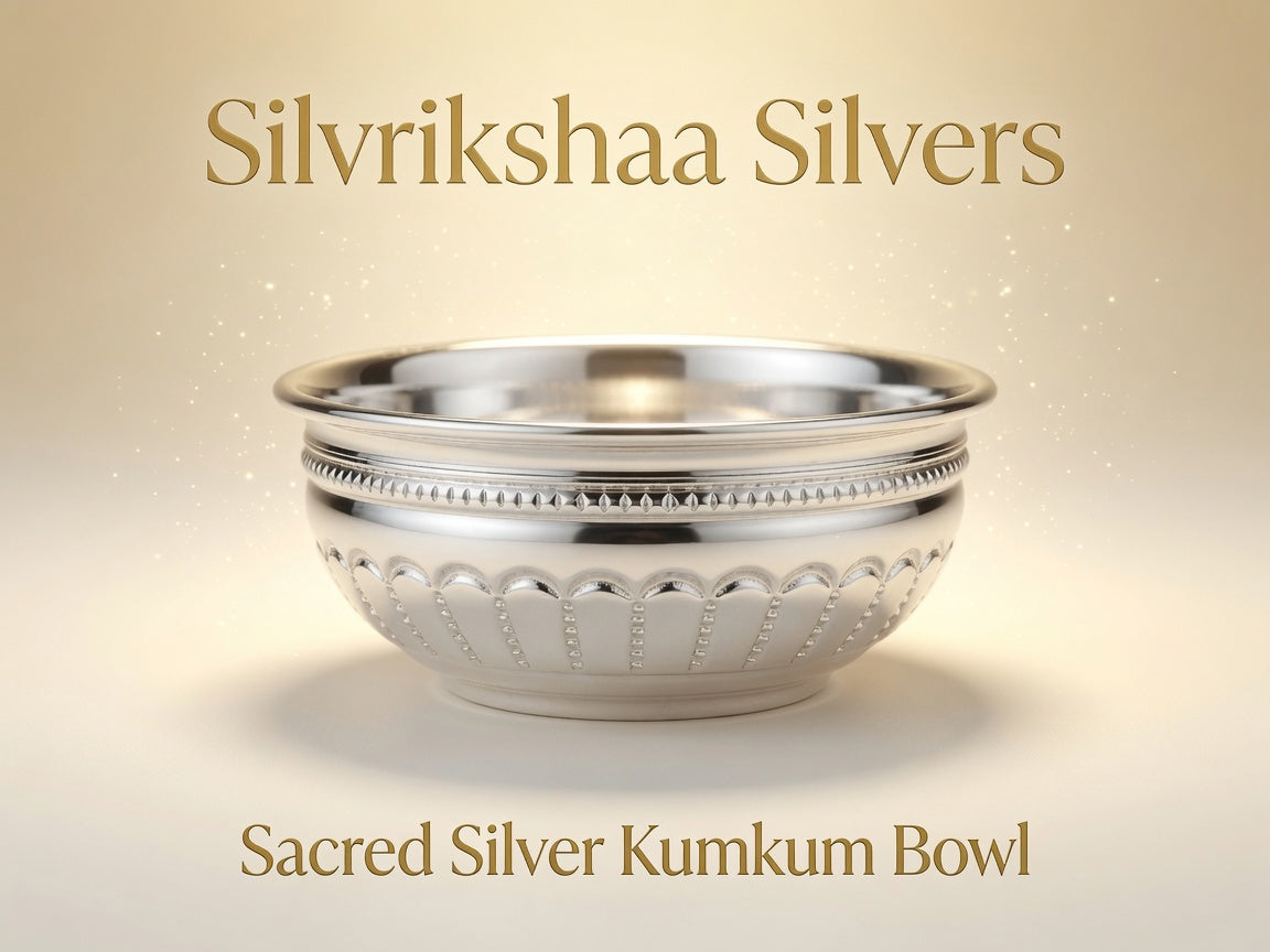 Silver chandan Kumkum Bowl