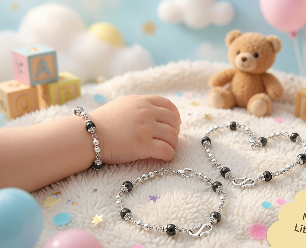Black Beads Bracelets-New born Baby (unisex)