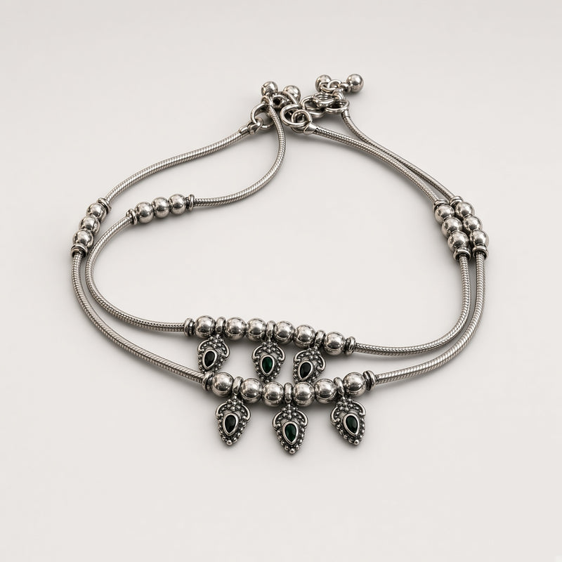 Antique oxidised Anklets