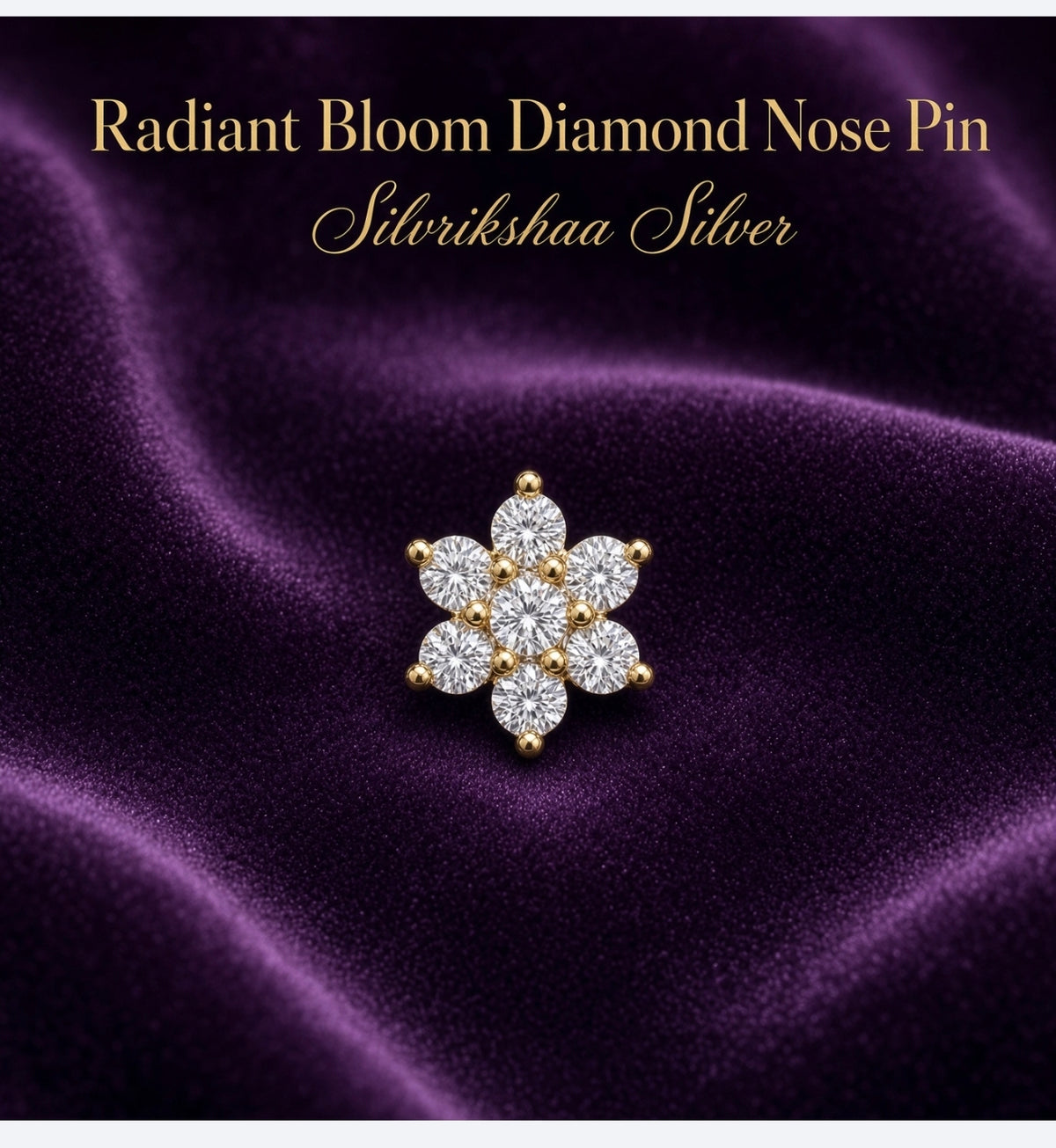 Trending  Rose Gold Nose Pin for Women | Elegant Two-Tone Nose Stud