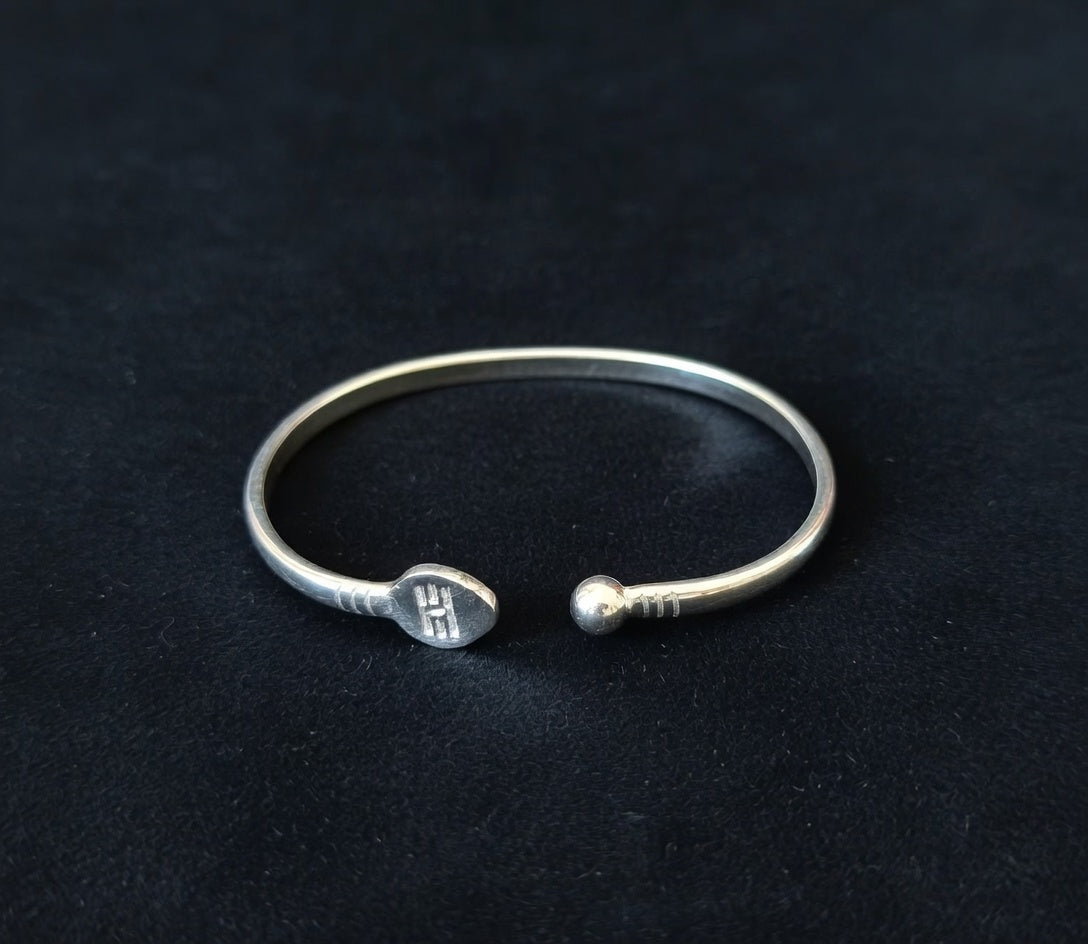 New Born Baby Vel Kappu - Infants/ Kids Silver Bracelet
