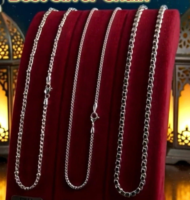 Premium Silver Chain For Men
