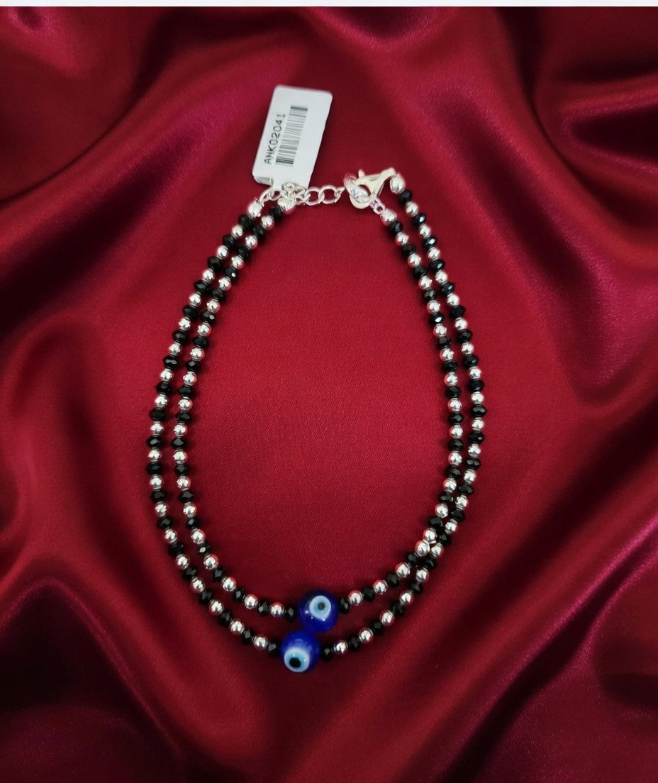 Black Beads Trending Nazar Anklets