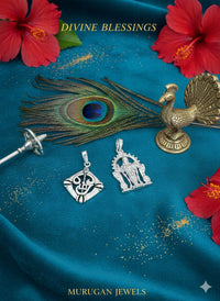 Murugan Silver Pendant - 7 gm