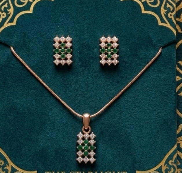 Lightweight Pendant with Earrings Set