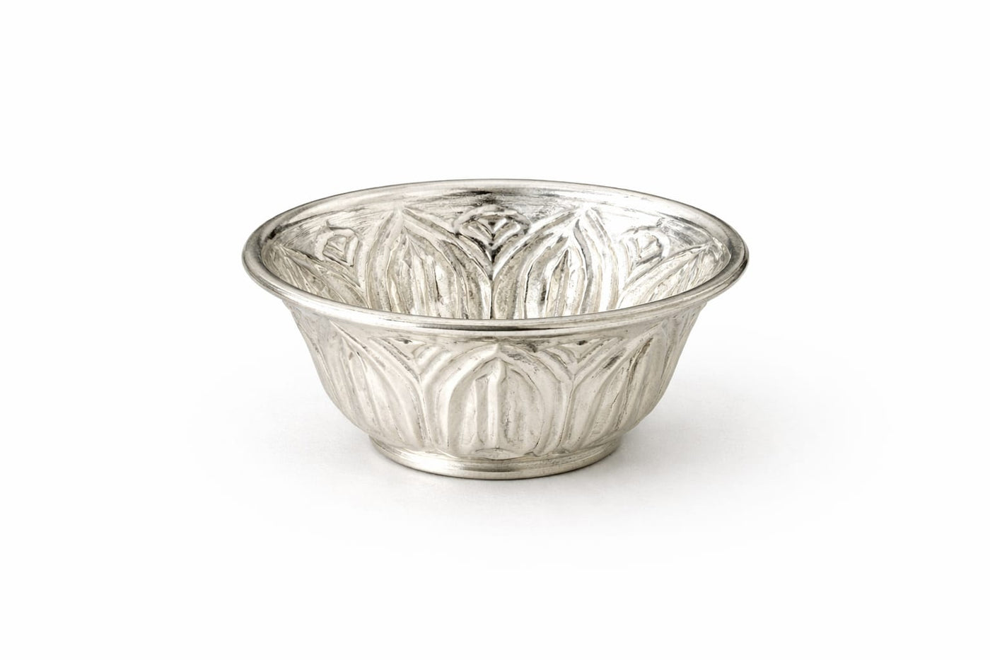 Mini Fluted Silver Pooja Bowl