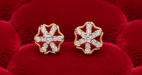 Rose Gold Flower Earrings