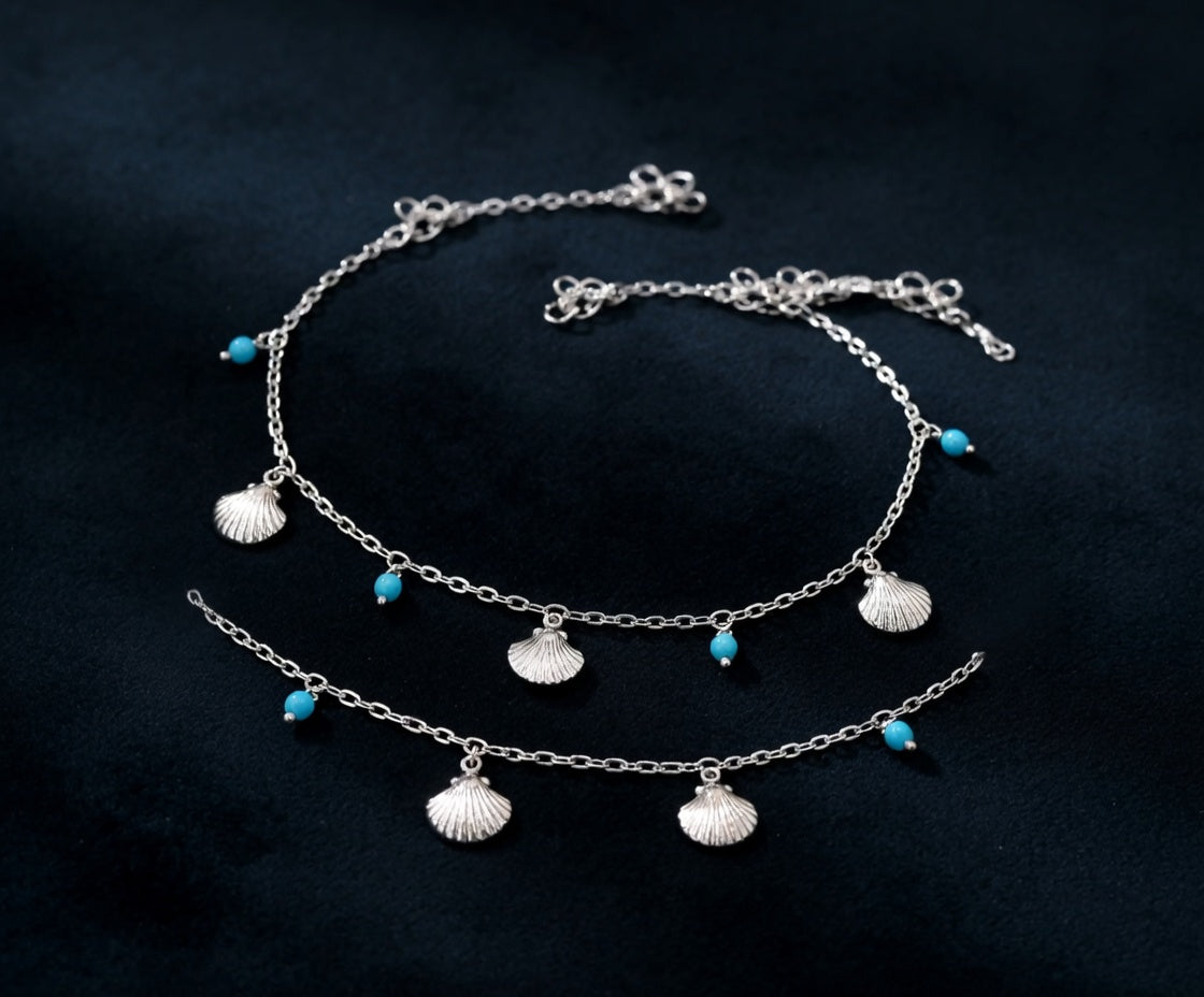 Charming Sea Shell Anklets
